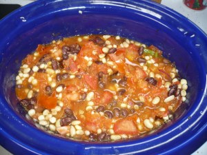 chili - in slow cooker