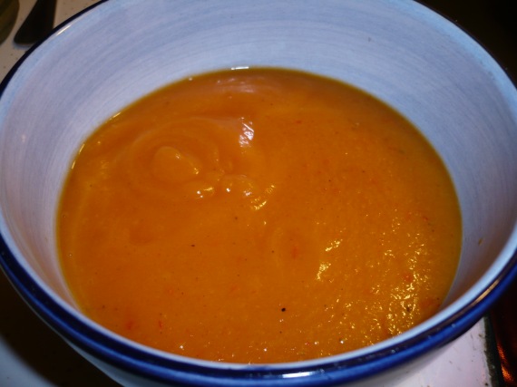 roasted pepper and pumpkin soup
